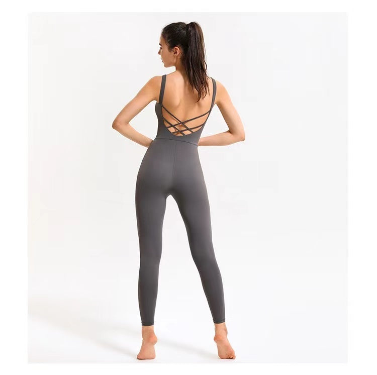 Body Training Womens Beauty Back Nude Ballet Dance Fitness Clothes