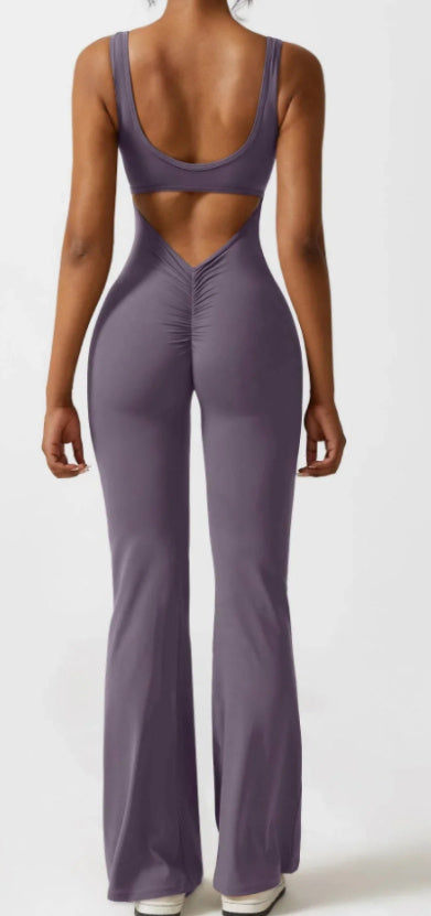 Tight Yoga Bodysuit Casual Hollow