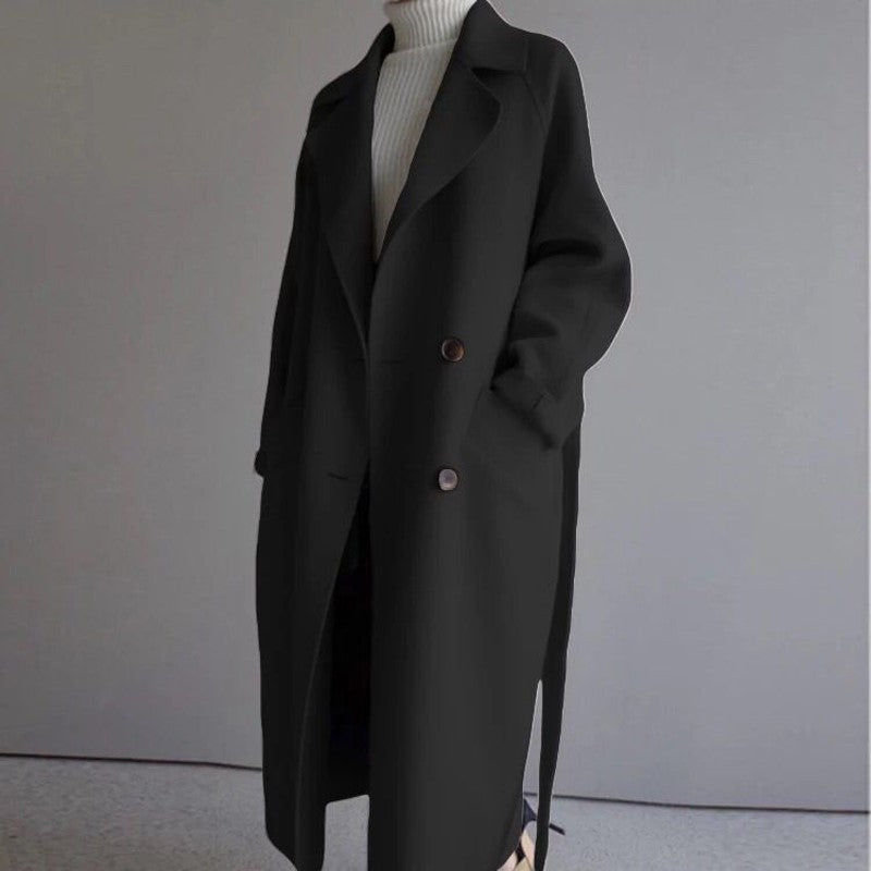 Women's Lapel Cashmere Coat