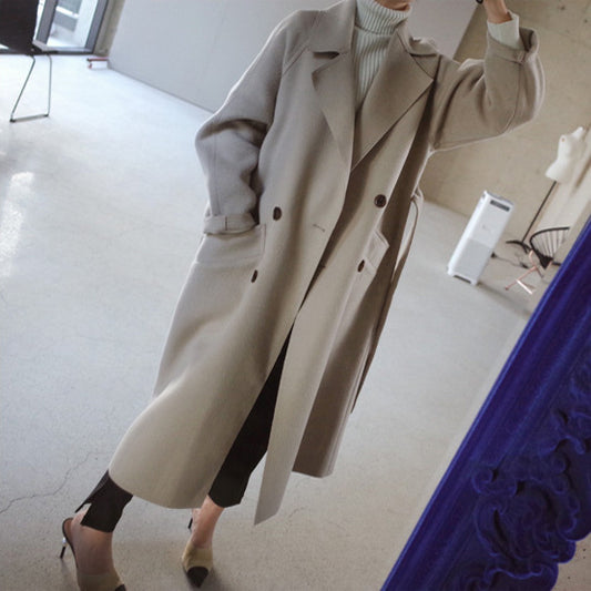 Women's Lapel Cashmere Coat
