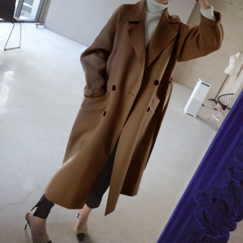 Women's Lapel Cashmere Coat