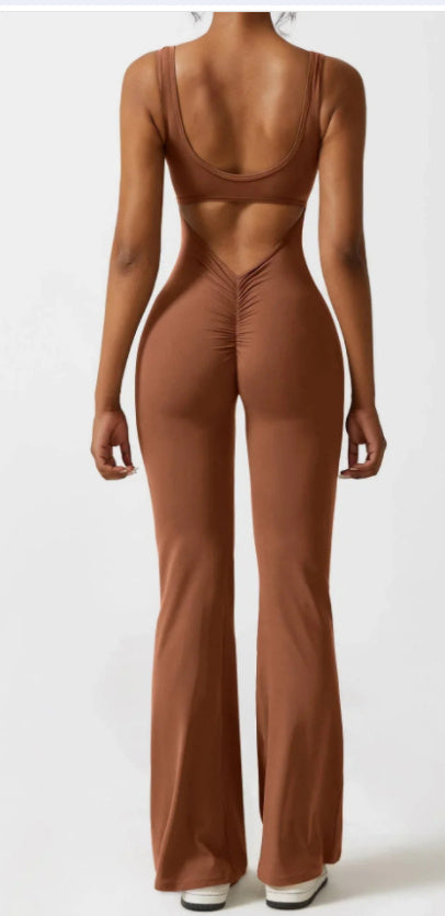 Tight Yoga Bodysuit Casual Hollow