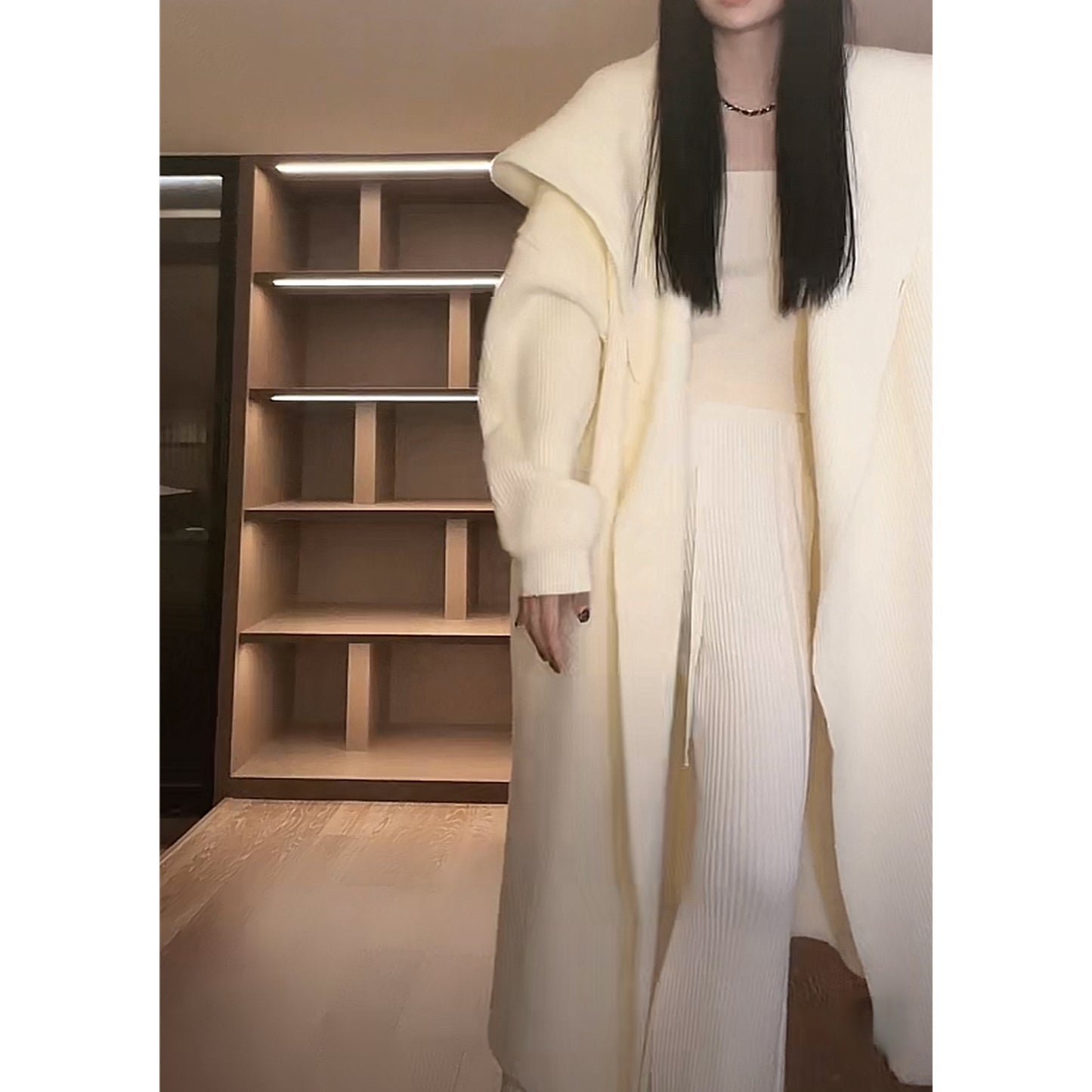 Handmade Wool Sweater Coat