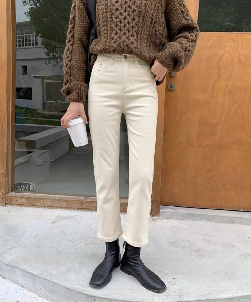 New Style Brushed Cigarette Jeans
