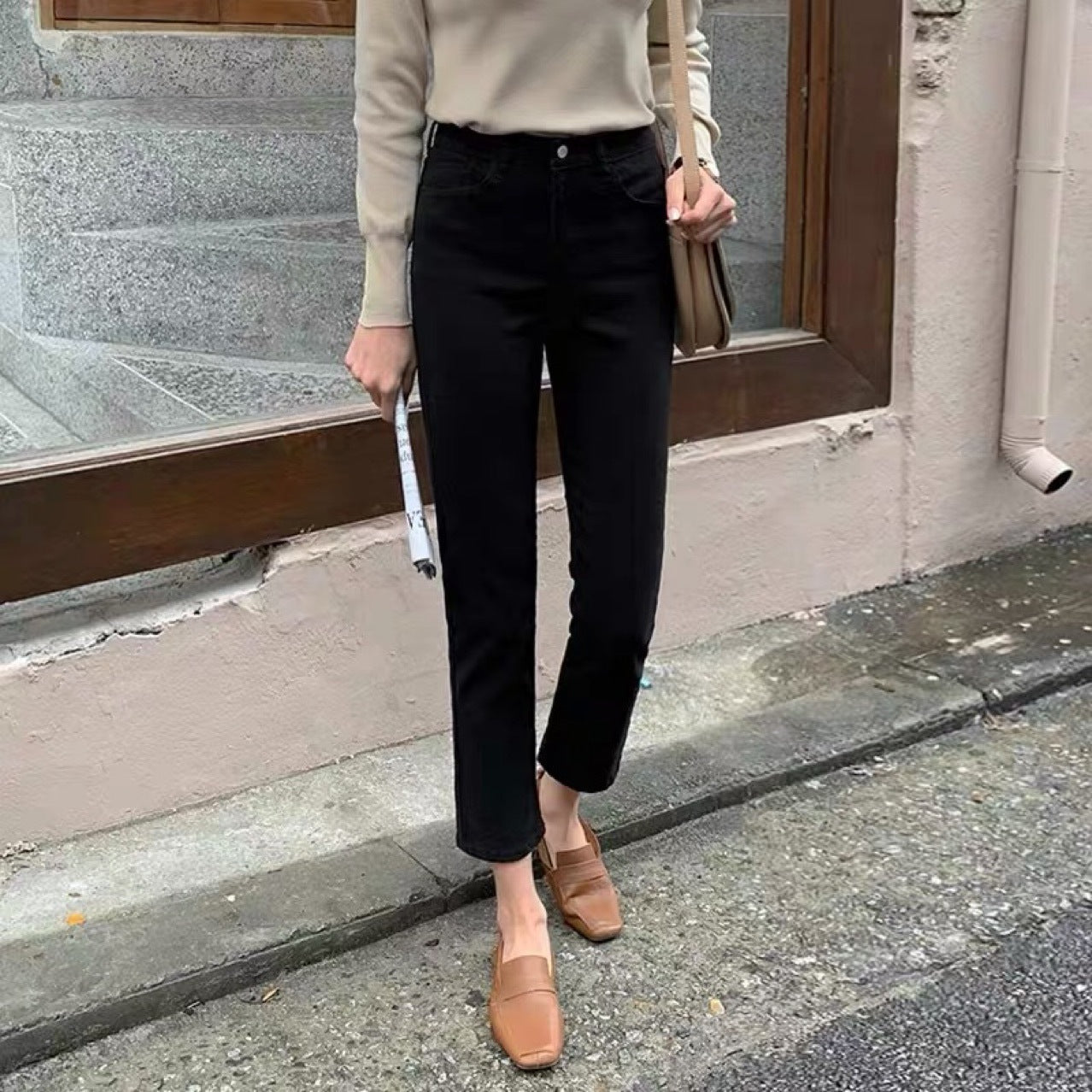New Style Brushed Cigarette Jeans