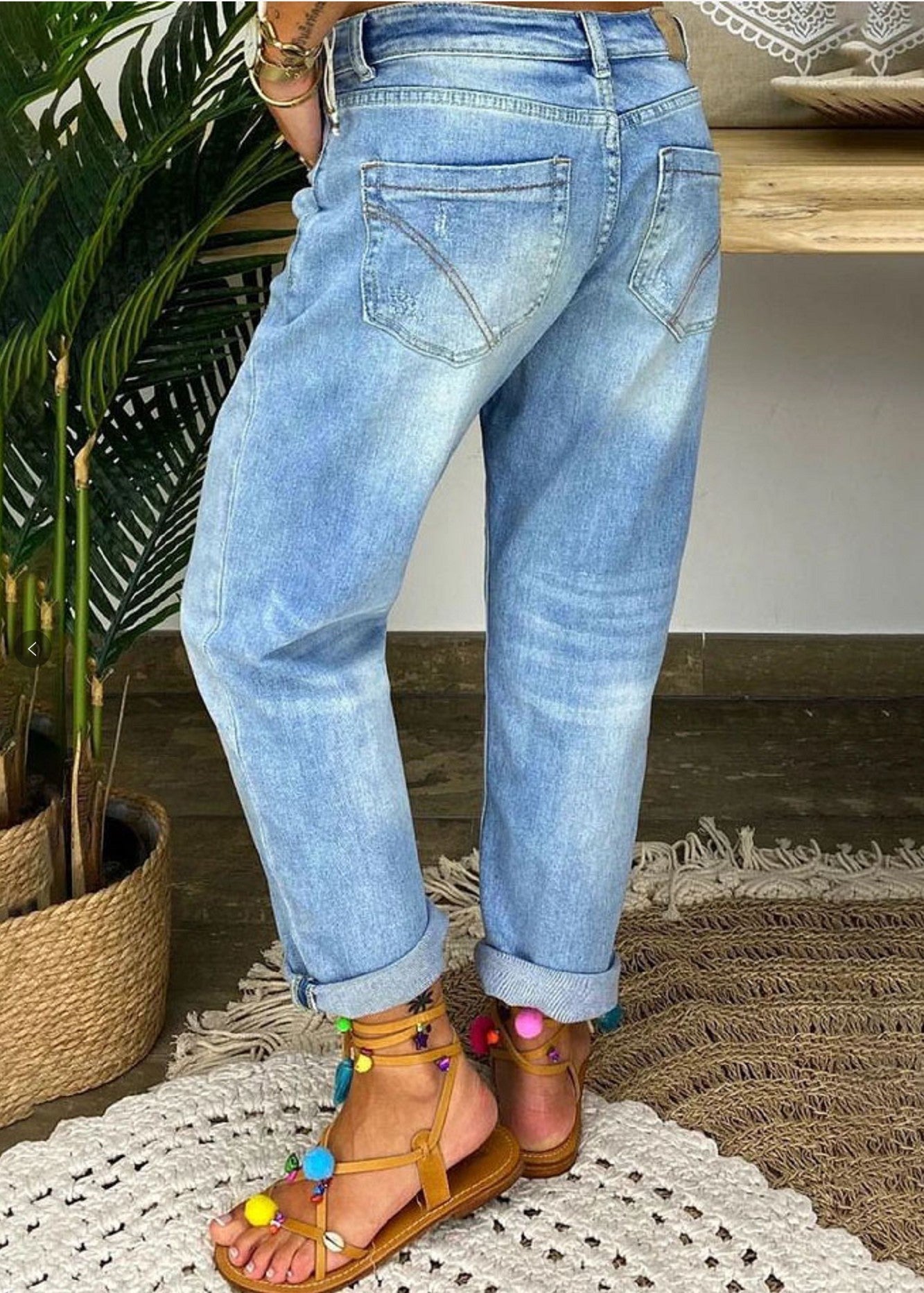 High-waisted Loose Jeans