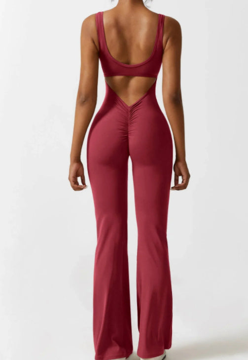 Tight Yoga Bodysuit Casual Hollow
