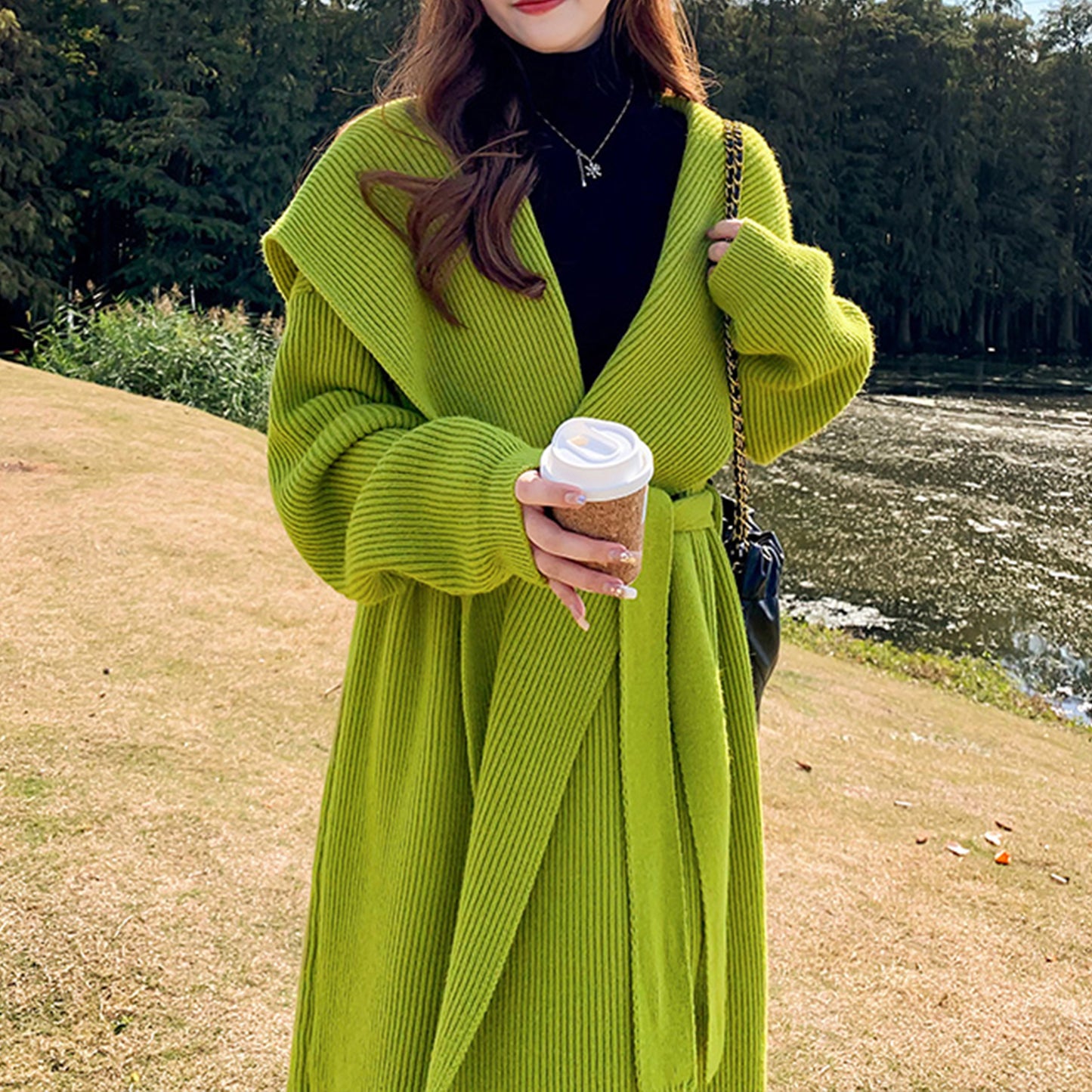 Handmade Wool Sweater Coat