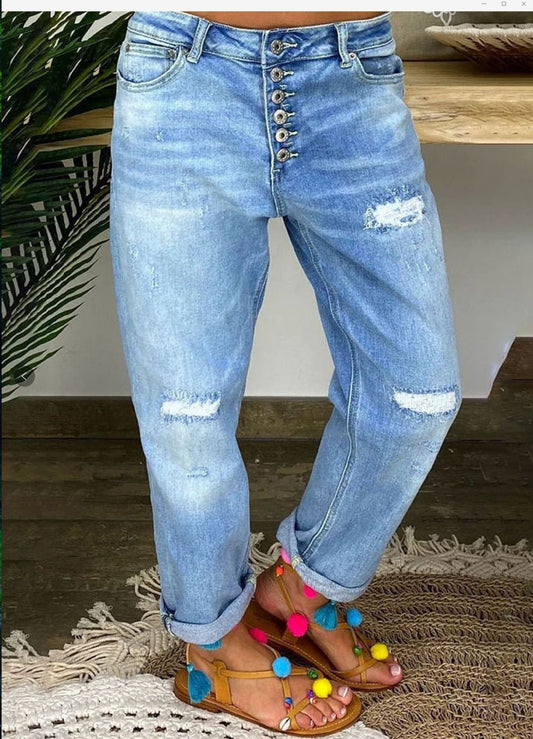 High-waisted Loose Jeans