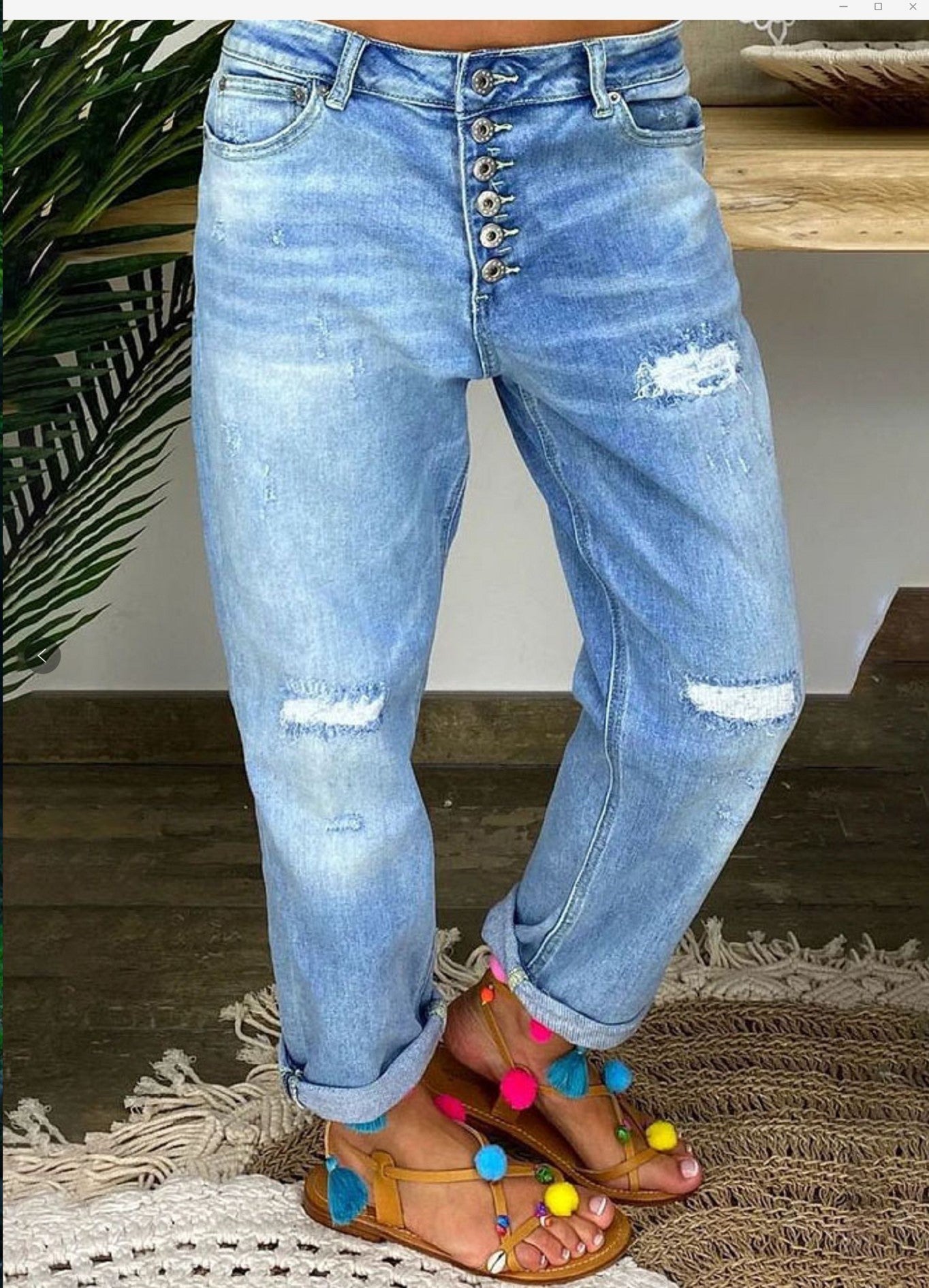 High-waisted Loose Jeans